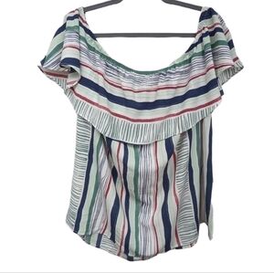 Lane Bryant Off the Shoulder Flutter Top Sz 18/20